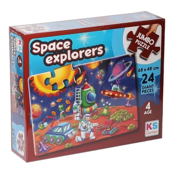 Ks Games Space Explorers 24 Parça Jumbo Puzzle 31011 - Görsel 4