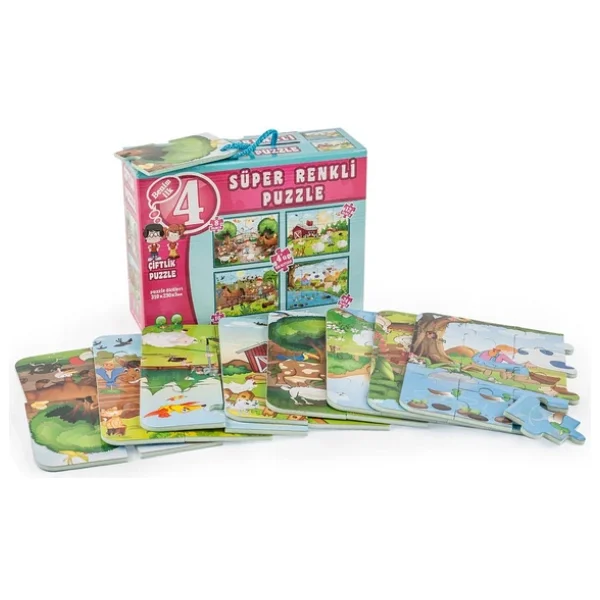Diytoy Çiftlik Süper Renkli Puzzle - Görsel 4