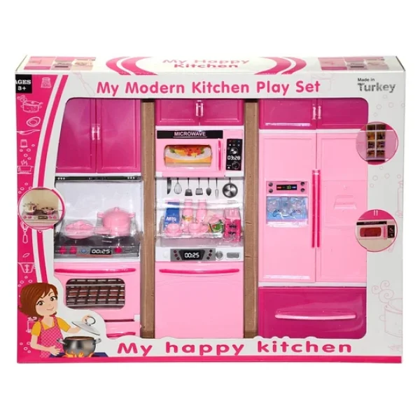 Oydaş Oyuncak Fırın Buzdolabı Bulaşık Makinesi 3'lü Set 02309 - Görsel 5