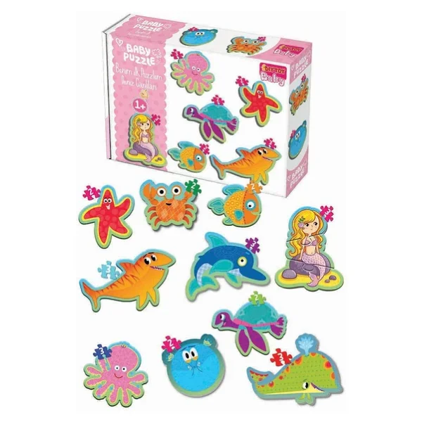 Diytoy Baby Puzzle Deniz Canlıları - Görsel 5