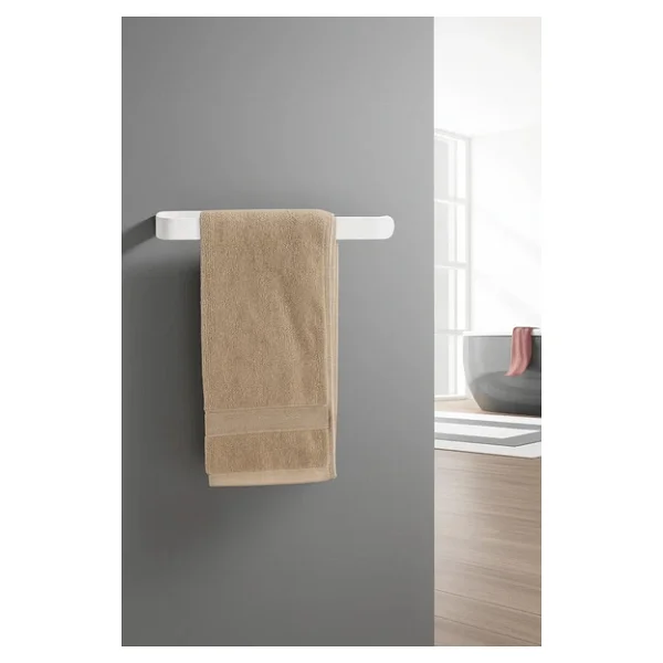 Tncpatishop Paslanmaz Metal Dolu Demir Lüks Yapışkanlı Beyaz Solo Havluluk Banyo Lavabo Mutfak Askısı - Görsel 4