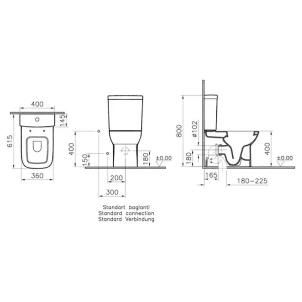 Vitra 5512l003-0092 S20 Klozet Rezervuar Takımı - Görsel 4
