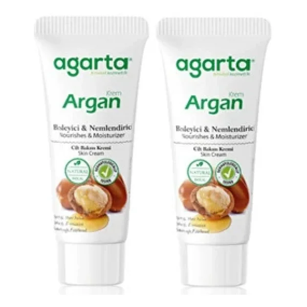 Agarta Doğal Argan Besleyici Nemlendirici Cilt Kremi 75ml 2 adet - Görsel 4