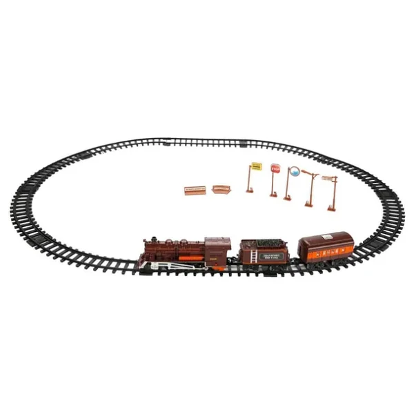 Sunman Sesli Ve Işıklı Tren Oyun Seti 51085 Kahverengi Tren - Görsel 5