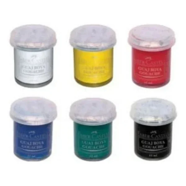 Faber Castell Faber-Castell Faber Castell 6 Renk Guaj Boya 5170 160400 - Görsel 4
