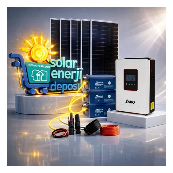 4.2kw Hazır L Solar Enerji Paketi 550w Panel + 200ah Jel Akü - Görsel 3