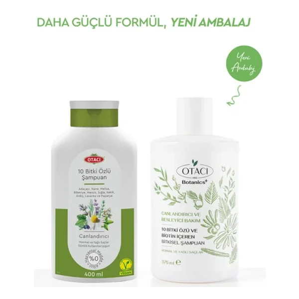 Avantajlı 2 Li 10 Bitki Özlü Canlandıcı Şampuan 375 Ml - Görsel 4