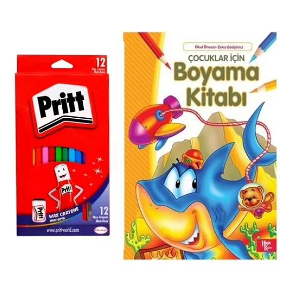 Pritt Silinebilir Mum Boya Ve Boyama Kitabı 2 Li Set - Görsel 3