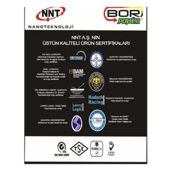 Bor Power Premıum Motor Yağ Katkısı Nnt 2 Li - Görsel 6