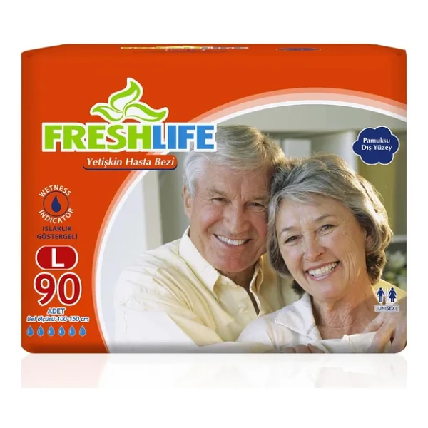 Freshlife Belbantlı Büyük Boy L 30'lu 3 Adet Hasta Bezi - Görsel 6