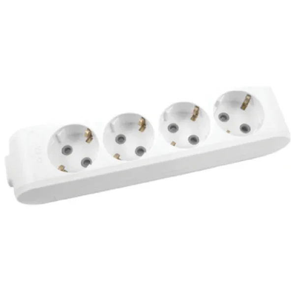 Viko Multi-Let 90113400 Topraklı Kablosuz Beyaz 4'lü Priz - Görsel 4