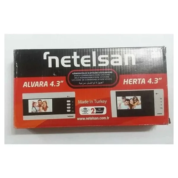 Netelsan Alvara 4.3'' Renkli Şube Görüntülü Diafon M.U.Avr.00001 - Görsel 5