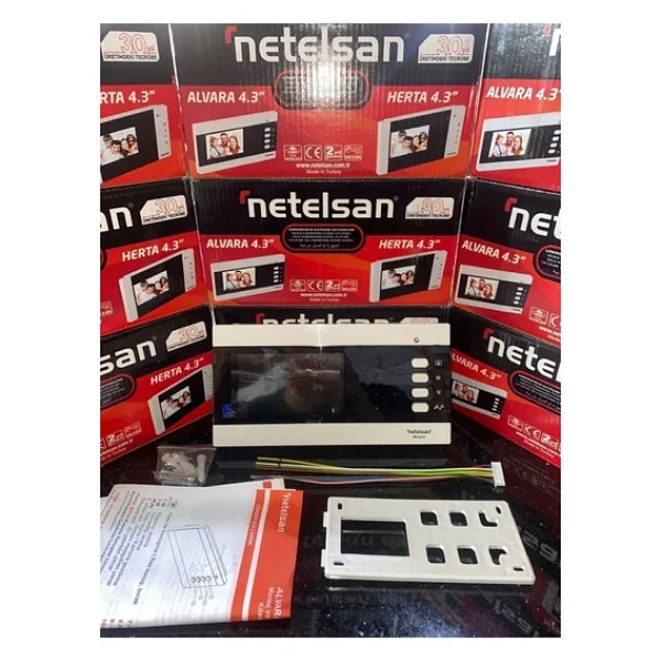 Netelsan Alvara 4.3'' Renkli Şube Görüntülü Diafon M.U.Avr.00001 - Görsel 3