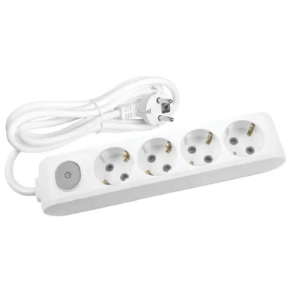Viko Multi-Let 90117405 Topraklı Anahtarlı Beyaz 5 M 4'lü Priz - Görsel 4