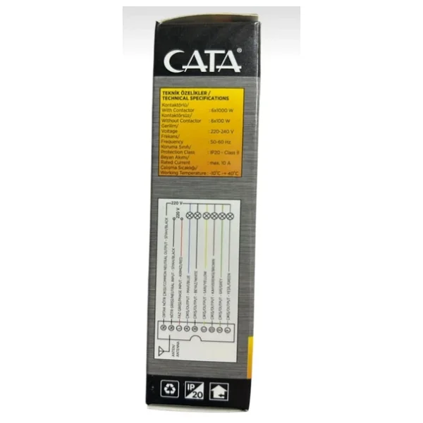 Cata CT9151 6X1000W 6 Li Avize Aydınlatma Kumandası - Görsel 2
