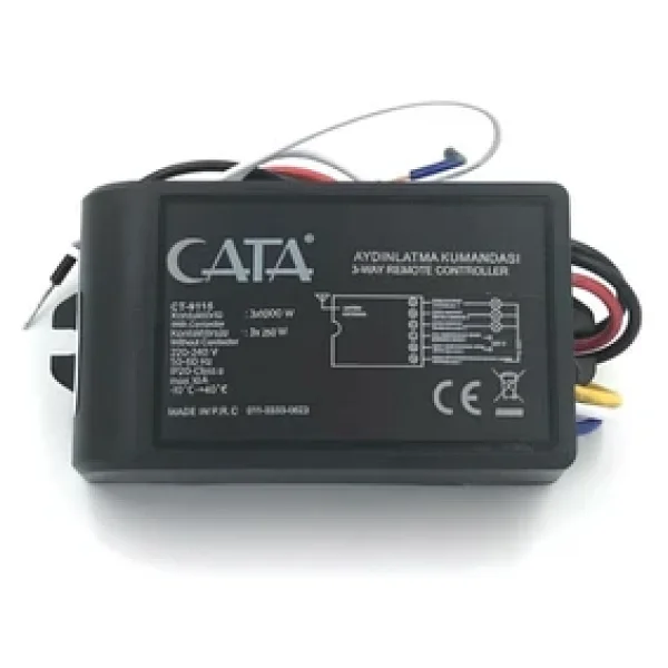 Cata 3 Fonksiyonlu Avize Kumandası - 3 X 1000 W - Ct-9115 - Görsel 2