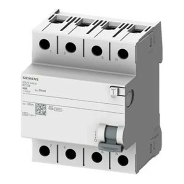 Siemens 5sv5344-6 4x40 A 400 V 30 Ma A Tipi Kaçak Akım Rölesi - Görsel 4