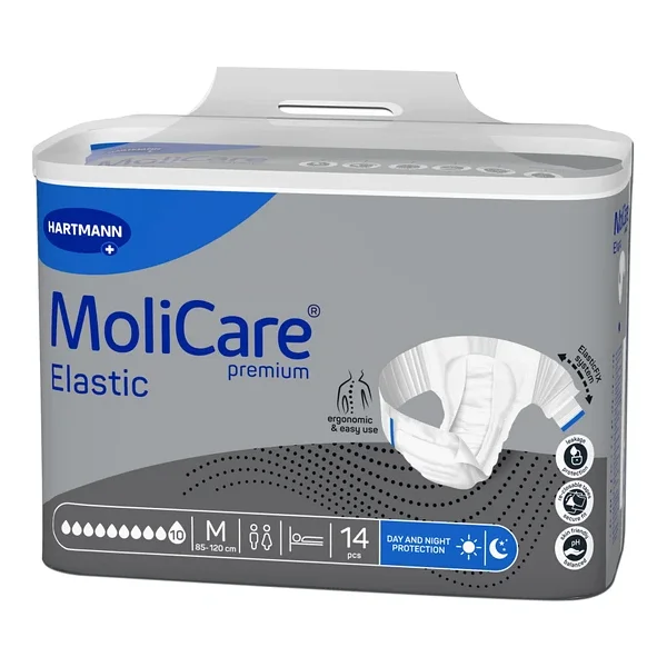 Molicare Premium Elastic Belbantlı 10 Damla Büyük Boy L 14'lü 4 Adet Hasta Bezi - Görsel 5