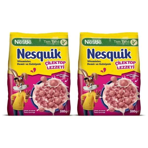 Nesquik Çilektop Lezzeti 310 Gr Mısır Gevreği X 2 Adet - Görsel 5