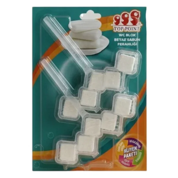 Top Point Wc Blok Beyaz Sabun Ferahlığı 2x50 Gr - Görsel 3