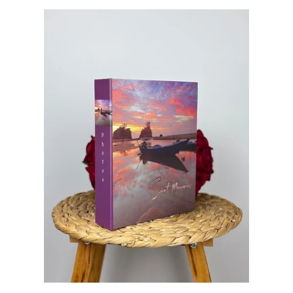 Rabsev Fotoğraf Albümü 10x15cm 200 Fotoğraf Kapasiteli Renkli Sandal Desenli Anı Albümü - Görsel 7