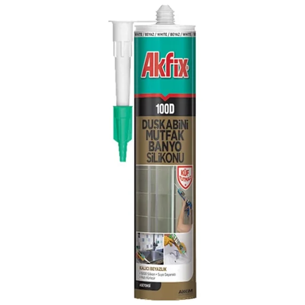 Akfix 100d Beyaz Duşakabin Silikonu - Görsel 4