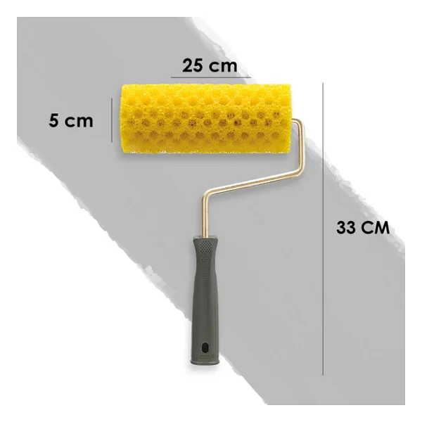 Dekor 1129 Kristalli Delikli Sünger 25 Cm Dekoratif Boya Rulosu - Görsel 5