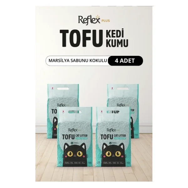 Reflex Tofu Marsilya Sabunu Kokulu Kedi Kumu 4 X 7 Lt - Görsel 2
