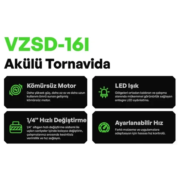 Voltz Vzsd-16 20 V Vidalama Makinesi - Görsel 5