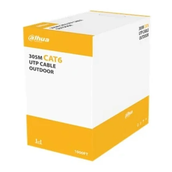 Dahua Pfm922-6un- Cat6 305 Metre 23awg Cca Pe Outdoor Siyah Renk Kablo - Görsel 3