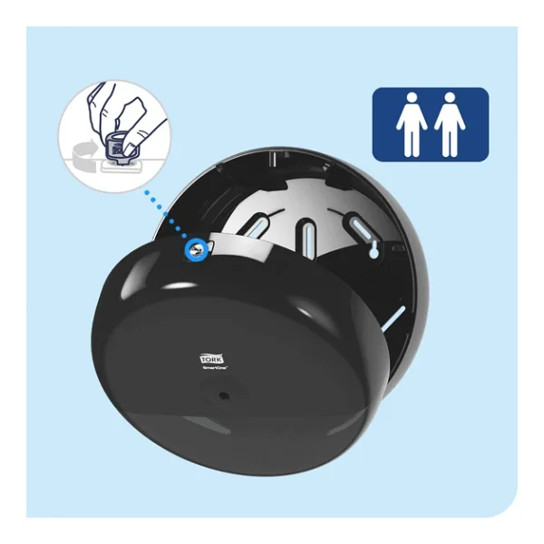 Tork Smartone Mini Tuvalet Kağıdı Dispenseri Siyah - Görsel 4