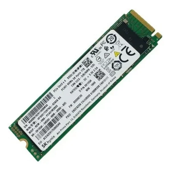 Sk Hynıx 1tb M.2 2280 Nvme Pcıe Gen3 X4 SSD Solid State Drive (Hfs001td9tng-62a0a) Refrubıshed - Görsel 3