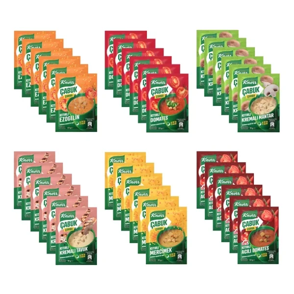 Knorr Çabuk Çorba 6 Çeşit 36 Lı Karma Paket - Görsel 3