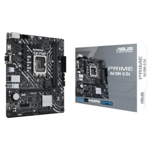 Asus Prime H610M-D D4 Intel LGA1700 DDR4 Micro ATX Anakart - Görsel 3