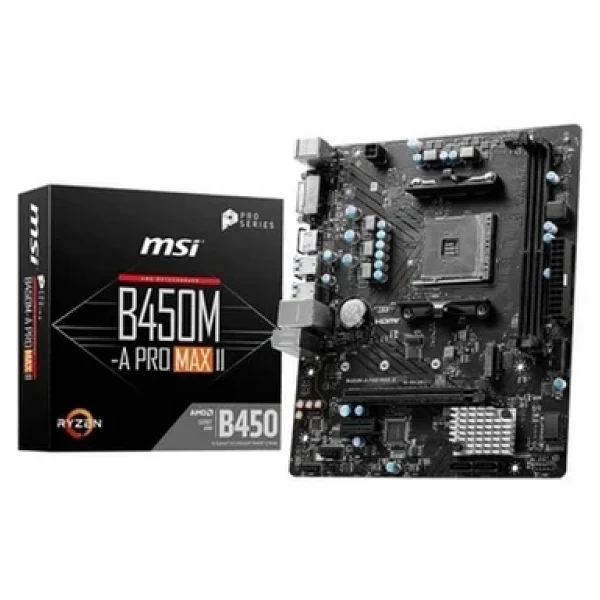 MSI B450M-A Pro Max II AMD AM4 DDR4 Micro ATX Anakart - Görsel 3