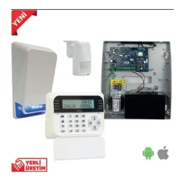 Teknım Pars Tsp-5324lcda Gsm/Gprs Alarm Seti. 1xtsp5324 4+4 Zon Panel, 1xtsk-5710 Lcd Keypad, 1xtss- - Görsel 4