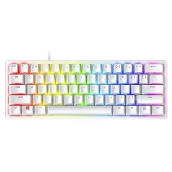 Razer Huntsman Mini Mercury Edition Us Layout RGB %60 Tkl Purple Switch Kablolu Mekanik Oyuncu Klavyesi - Görsel 5