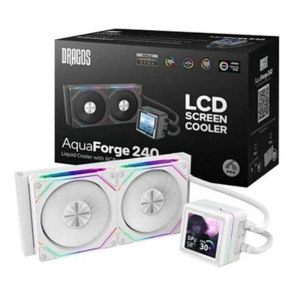 Dragos Aquaforge Argb Beyaz 240 Mm İşlemci Sıvı Soğutucu - Görsel 3
