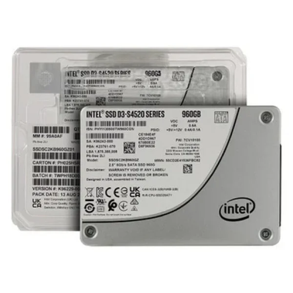 Intel D3-S4520 960gb Sata 3 SSD Ssdsc2kb960gz01 - Görsel 5