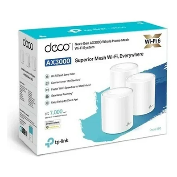 Tp-Link Deco X60 3000 Mbps 3'lü Router - Görsel 4