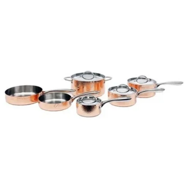 Berghoff 8500942 Gem 10 Parça Dövme Bakır Tencere Seti - Görsel 6