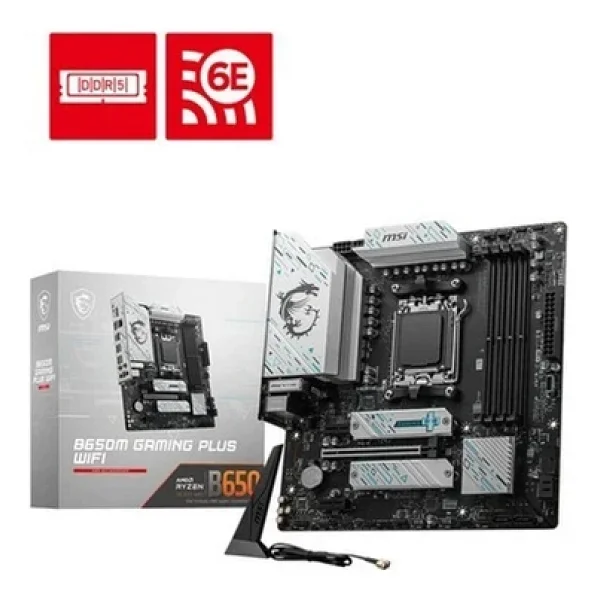 Msı B650m Gaming Plus Wi-Fi AMD Am5 DDR5 Micro Atx Anakart - Görsel 2