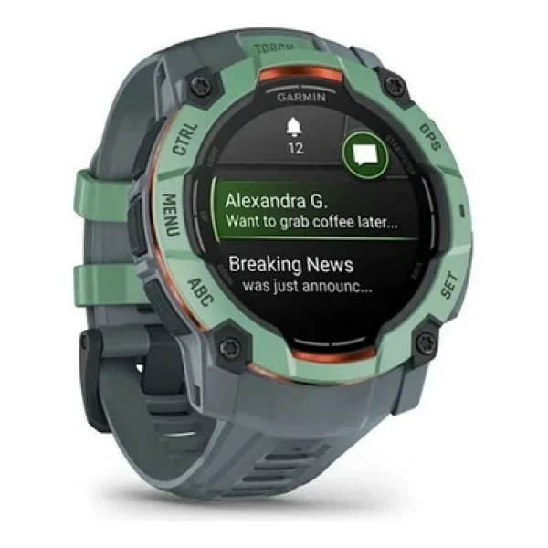 Garmin Instinct 3 50mm AMOLED Yeşil Akıllı Saat - Görsel 2