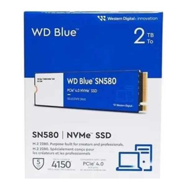 Western Digital Blue Sn580 Wds200t3b0e Pcı-Express 4.0 2 TB M.2 SSD - Görsel 7