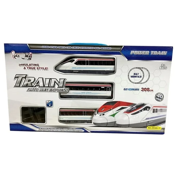 Vardem Le-2934a-11 40 Parça Işıklı 308 Cm Hızlı Tren Seti - Görsel 4