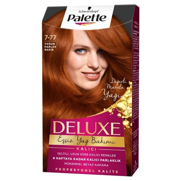 Palette Deluxe 7.77 Yoğun Bakır Saç Boyası - Görsel 7