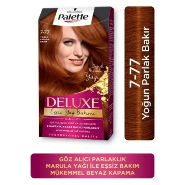 Palette Deluxe 7.77 Yoğun Bakır Saç Boyası - Görsel 5