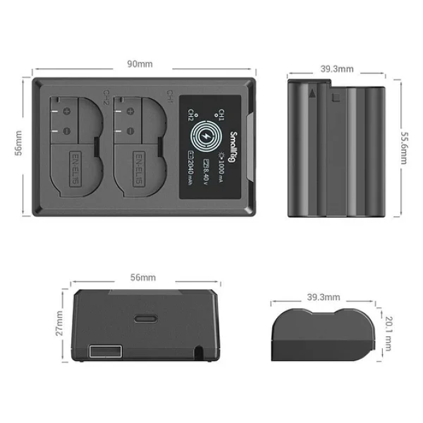 Smallrig 4083 En-El15 Fotoğraf Makinesi Şarj Cihazı - Görsel 9