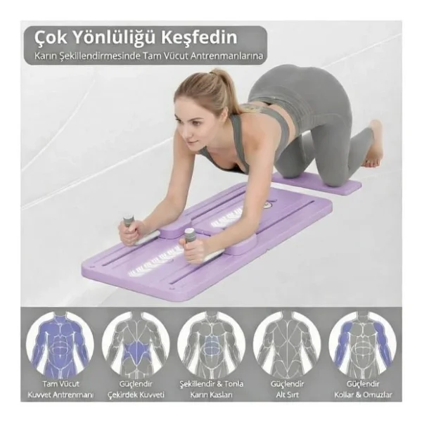 Avessa Reformer-200 Pilates Reformer Seti Mor - Görsel 5