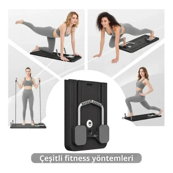 Avessa Reformer-100 Pilates Reformer Seti Siyah - Görsel 4